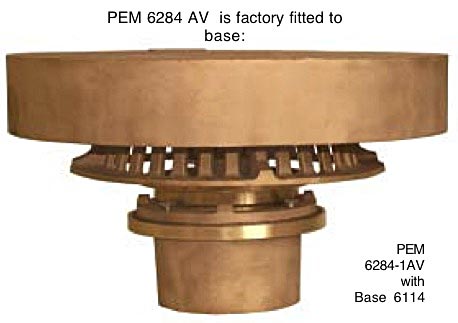 PEM 6284AV Anti Vortex Suction Strainer (Plastic AV Top)